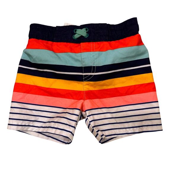 Cat & Jack Striped Baby Boy Swim Trunks, size 18M - Picture 1 of 5